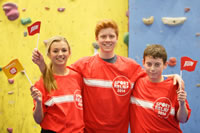 Holly, Dominic and Charlie climbed Snowdon on our climbing wall