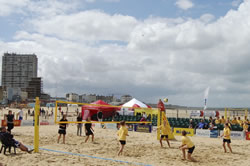 Beach volleyball on Margate Sands
